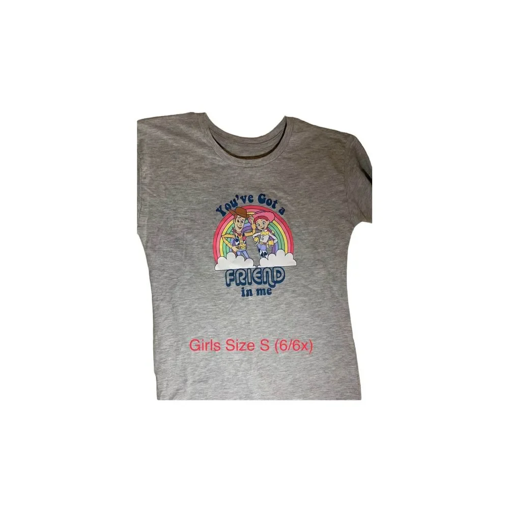 Disney Toy Story You’ve Got A Friend In Me Oversized T-Shirt Girls’ Size S‎ 6/6X
